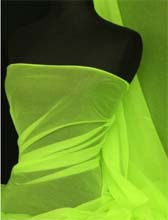 Neon színű organza anyag - NEON YELLOW